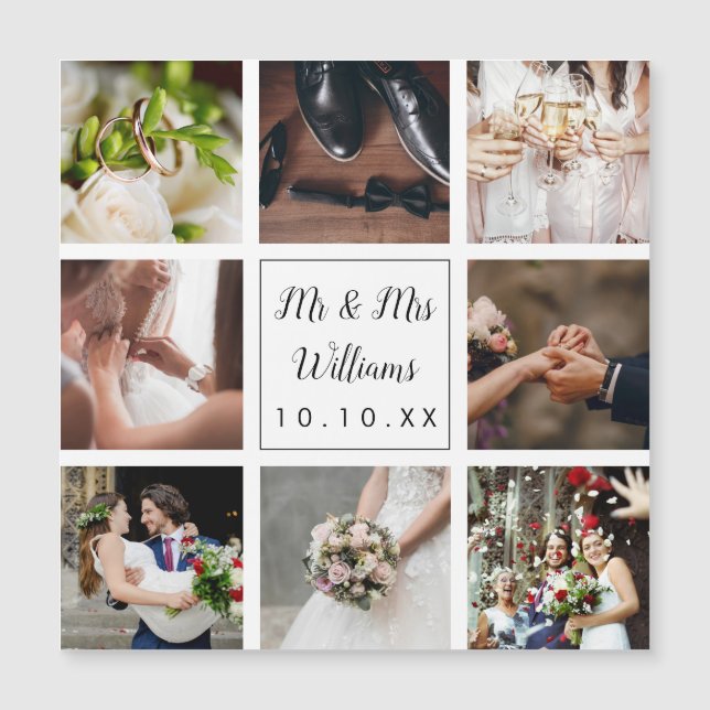 Personalised Wedding Photo Collage (Front)