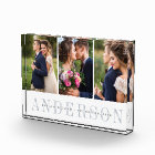 Personalised Wedding Photo Collage Block