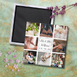Personalised Wedding Photo Collage Magnet<br><div class="desc">Personalise with your eight favourite wedding photos,  name and special date to create a unique photo collage,  memory and gift. A lovely keepsake to treasure! Designed by Thisisnotme©</div>