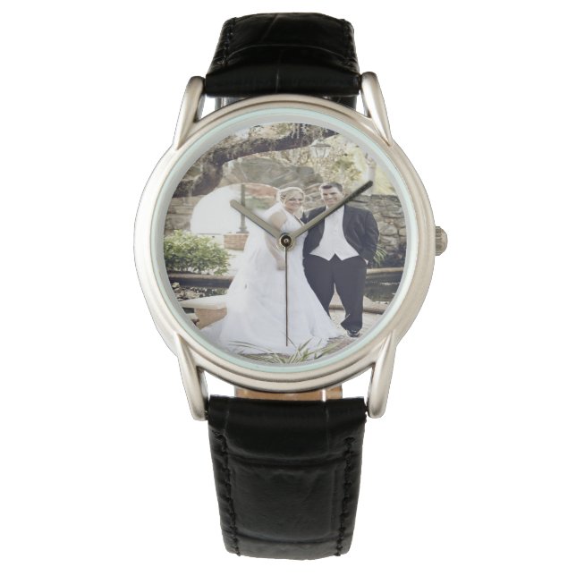 Personalised Wedding Photo Crown Protector Watch (Front)