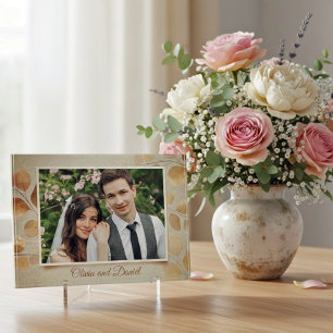 Personalised Wedding Photo Custom Couple Keepsak Block