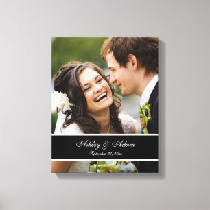 Personalised Wedding Photo Keepsake Canvas Print