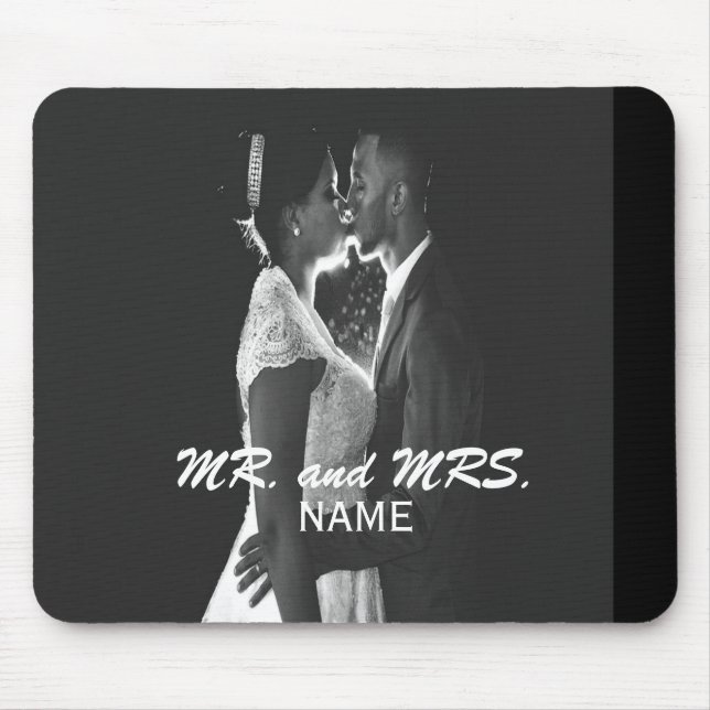 Personalised Wedding Photo Mouse Pad (Front)