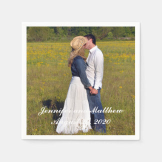 Personalised Wedding Photo Paper Napkins