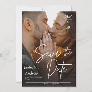 personalised wedding photo Save the Date Card