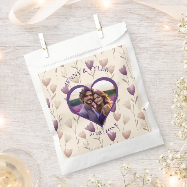 Personalised Wedding | Photo Template Favour Bags (Clipped)