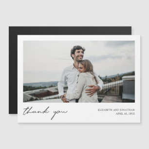 Personalised Wedding Photo Thank You Magnet