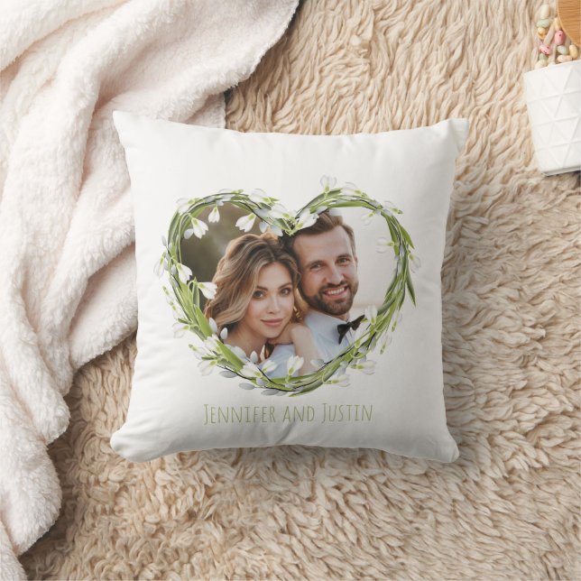 Personalised Wedding Photo Throw Pillow (Blanket)
