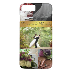 Personalised Wedding Picture Collage iPhone Case