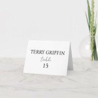 Personalised wedding place cards Table name cards