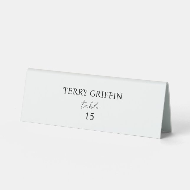 Personalised wedding place cards Table name cards (Front)