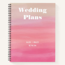 Personalised Wedding Planner Notebook