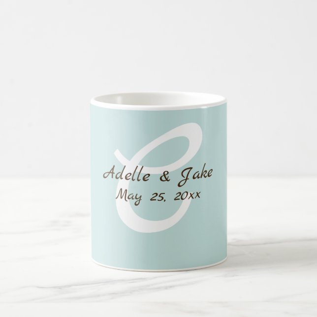 Personalised wedding present Mug (Center)
