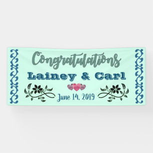 Personalised Wedding Reception Banner