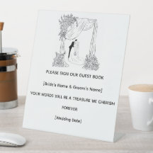 Personalised Wedding Reception Sign