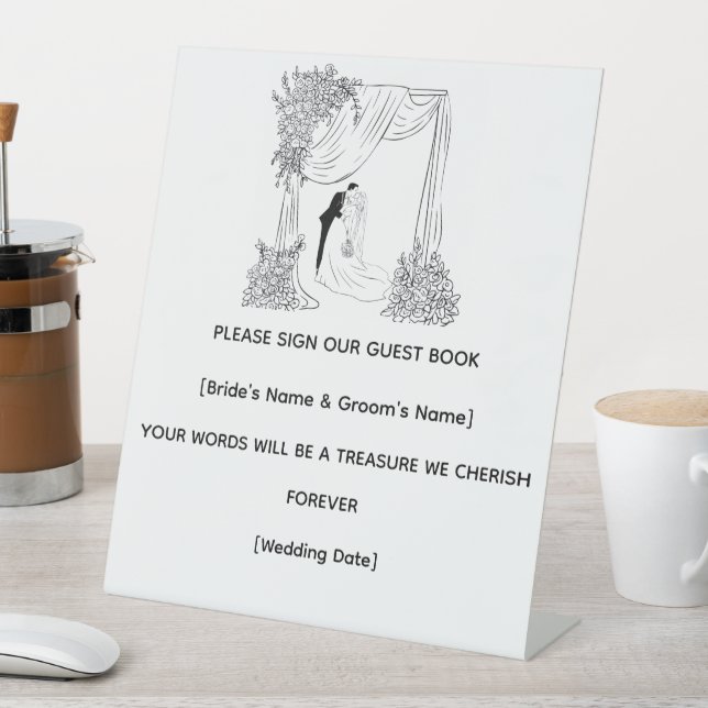 Personalised Wedding Reception Sign (In SItu)