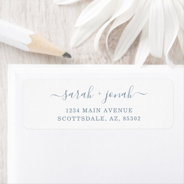 Personalised Wedding Return Address Labels (Insitu)