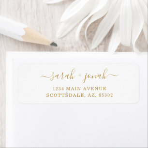 Personalised Wedding Return Address Labels
