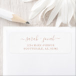 Personalised Wedding Return Address Labels<br><div class="desc">Elegant personalised return address labels for your wedding envelopes.</div>