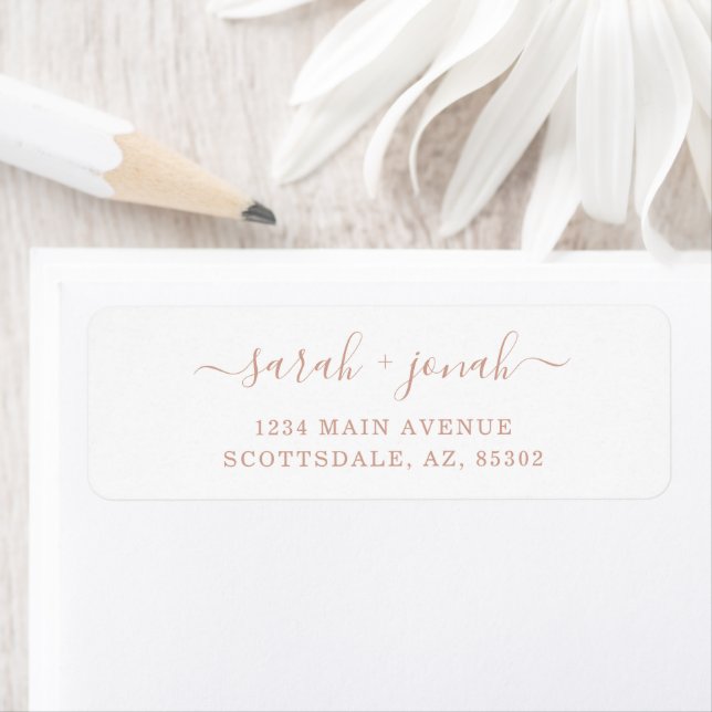 Personalised Wedding Return Address Labels (Insitu)