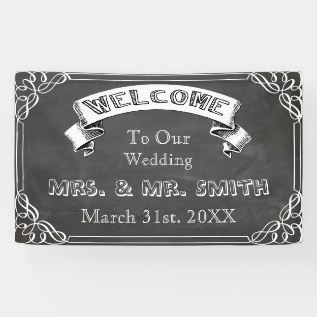 Personalised wedding,reunion,celebration banner (Horizontal)