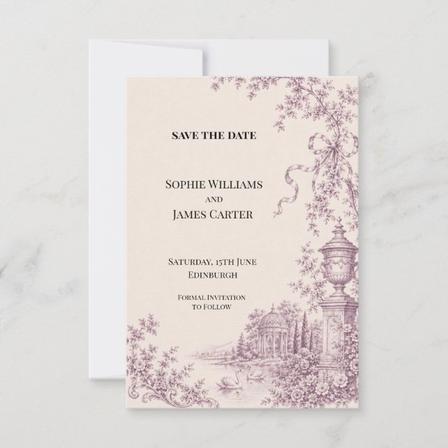 Personalised Wedding Save the Date (Front)