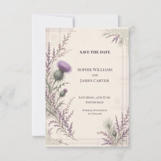 Personalised Wedding Save the Date (Front)