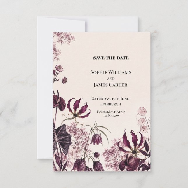 Personalised Wedding Save the Date (Front)