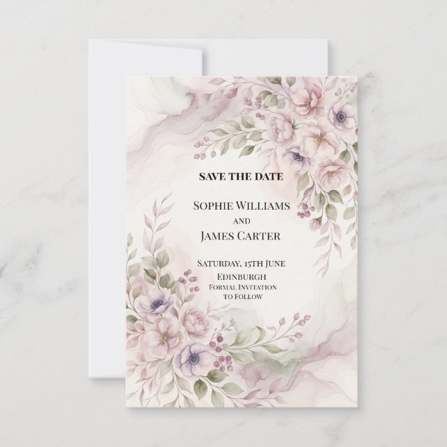 Personalised Wedding Save the Date (Front)