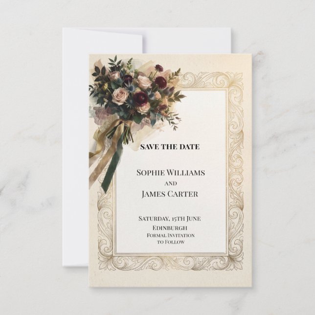 Personalised Wedding Save the Date (Front)