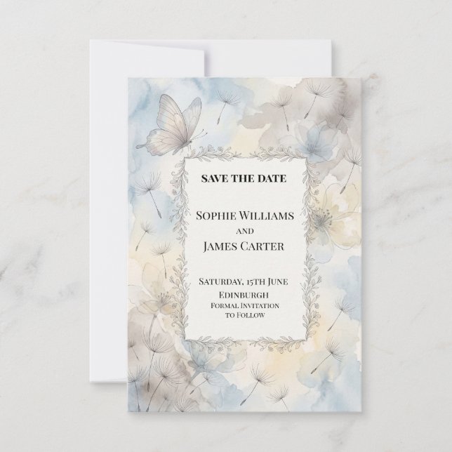 Personalised Wedding Save the Date (Front)