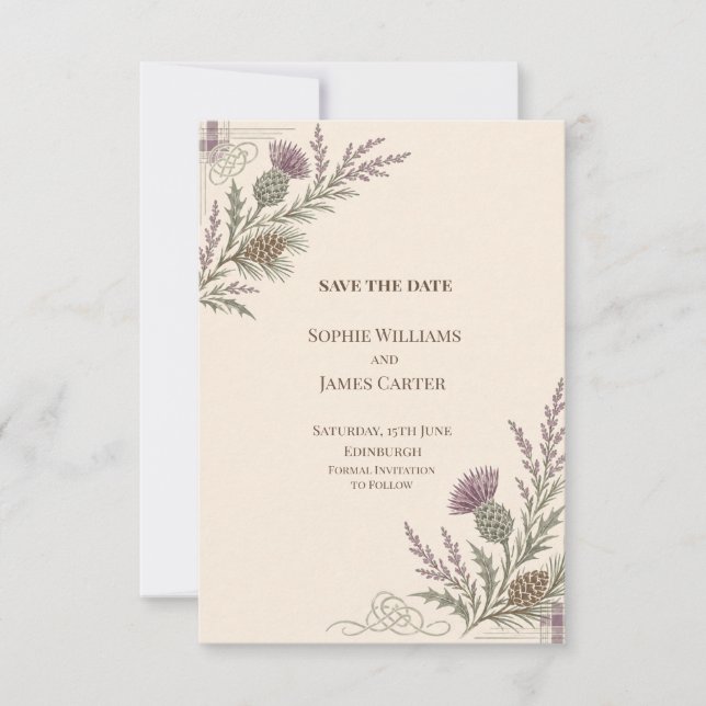 Personalised Wedding Save the Date (Front)
