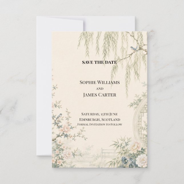 Personalised Wedding Save the Date (Front)