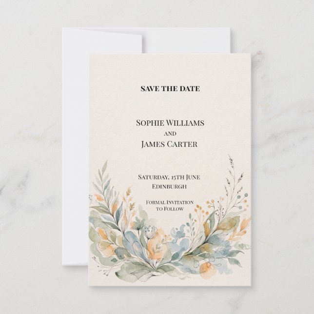 Personalised Wedding Save the Date (Front)