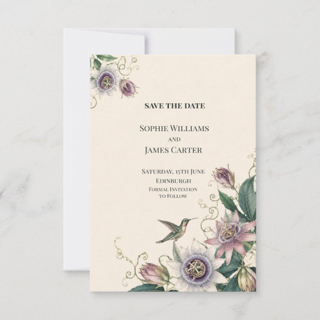 Personalised Wedding Save the Date (Front)