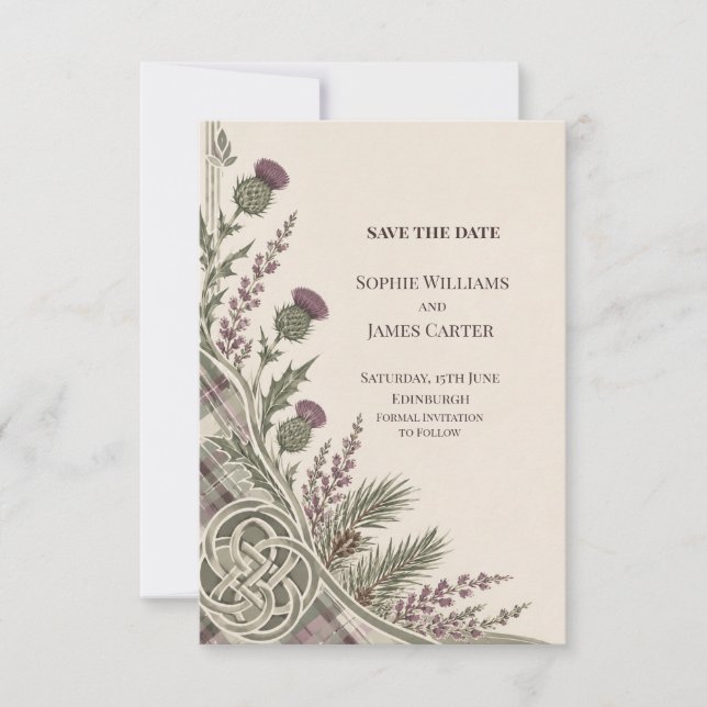Personalised Wedding Save the Date (Front)