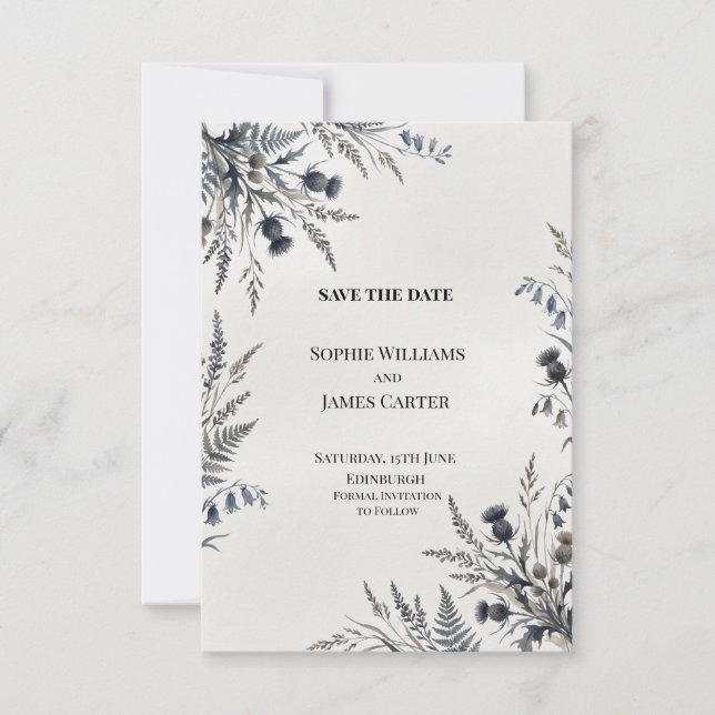 Personalised Wedding Save the Date (Front)