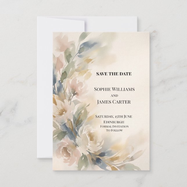 Personalised Wedding Save the Date (Front)