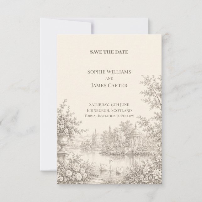Personalised Wedding Save the Date (Front)