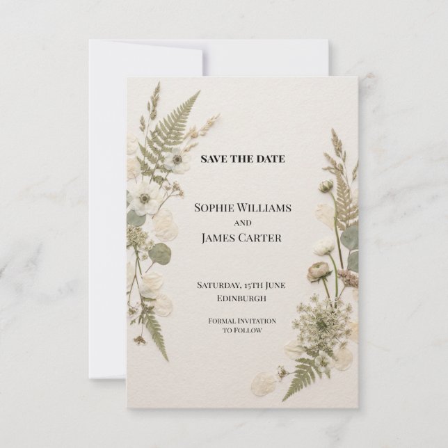 Personalised Wedding Save the Date (Front)