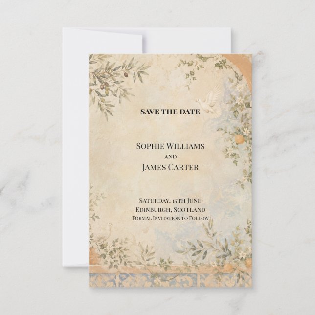 Personalised Wedding Save the Date (Front)