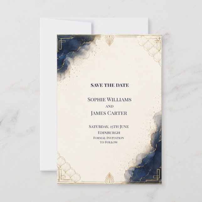 Personalised Wedding Save the Date (Front)