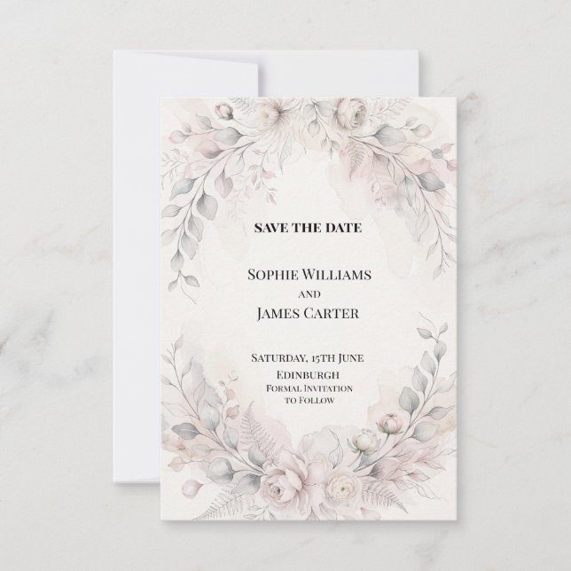 Personalised Wedding Save the Date (Front)