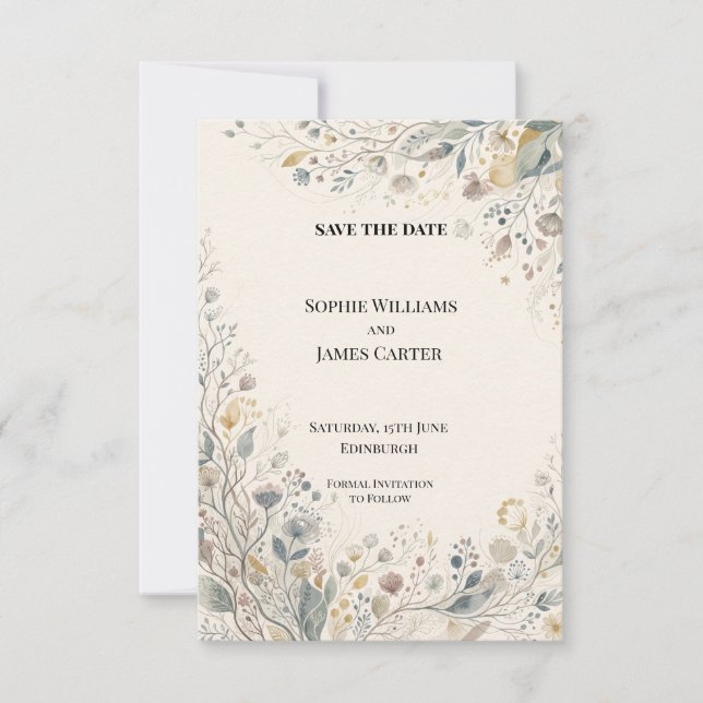 Personalised Wedding Save the Date (Front)
