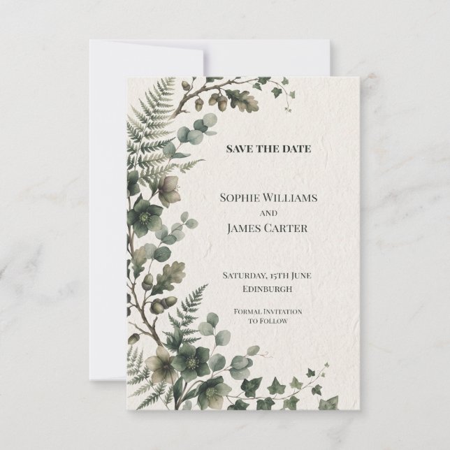 Personalised Wedding Save the Date (Front)