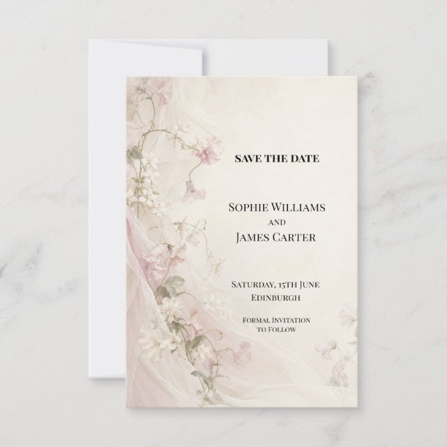 Personalised Wedding Save the Date (Front)