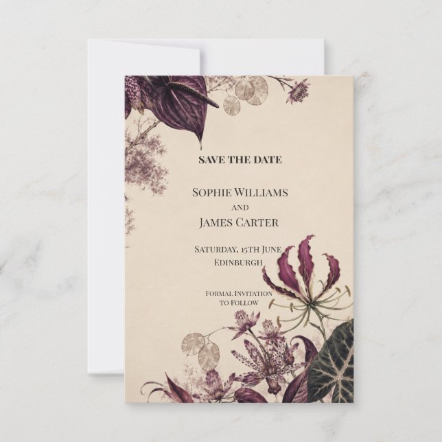 Personalised Wedding Save the Date (Front)