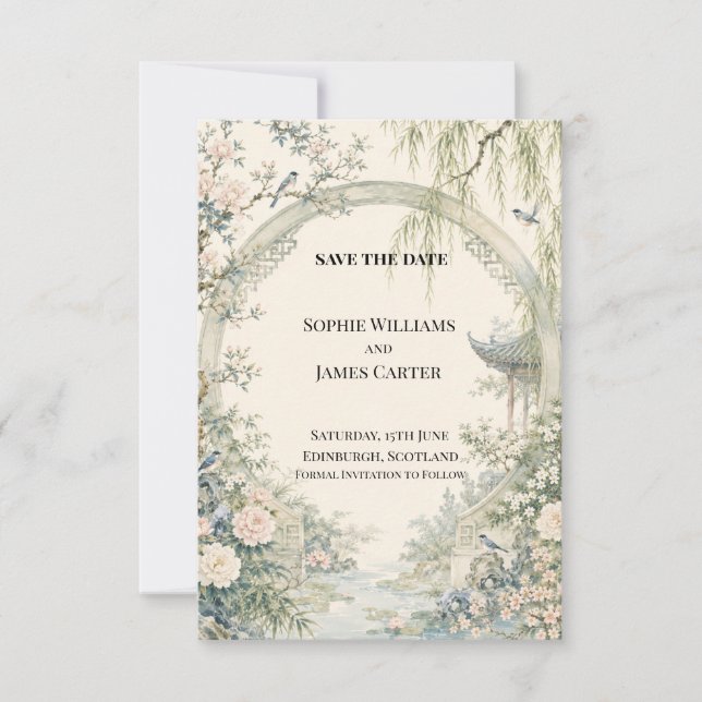 Personalised Wedding Save the Date (Front)
