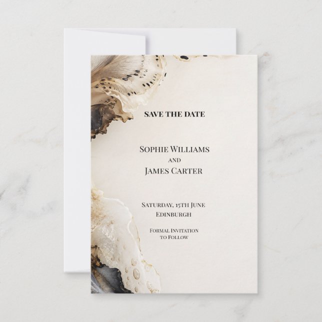 Personalised Wedding Save the Date (Front)