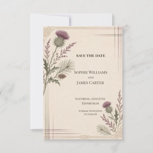 Personalised Wedding Save the Date (Front)